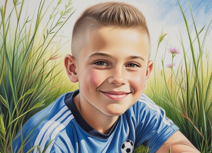 Short haircut or active boys