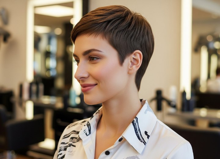 Elegant and feminine short hair