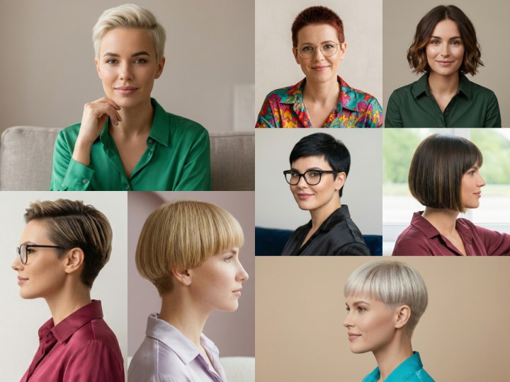 Short, feminine and thrilling haircuts for women