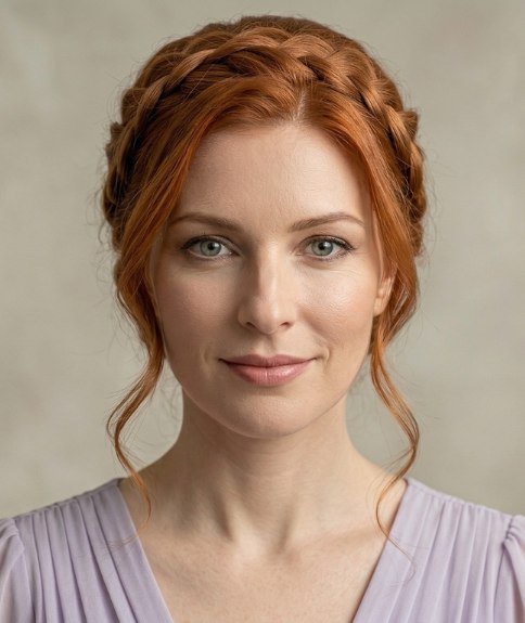 Hairstyle with a natural, bohemian vibe