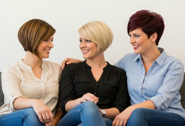 Short hairstyles that keep hair of your neck