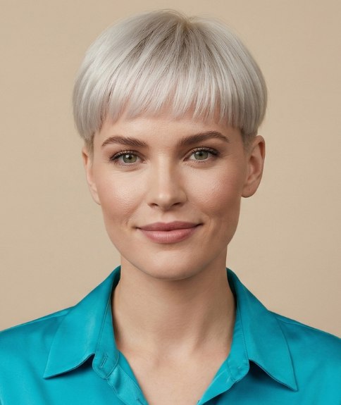 Bold and striking short haircut for women