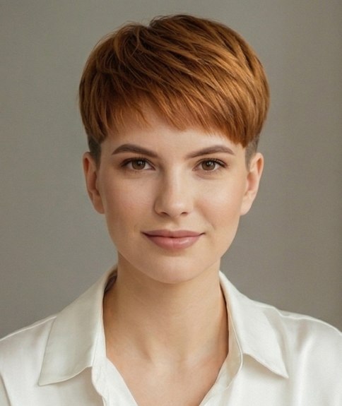 Haircut with shaved sections near the ears