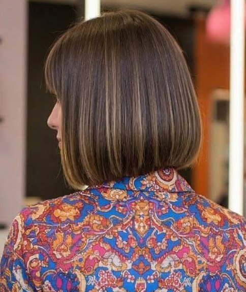 A good bob haircut with a fringe