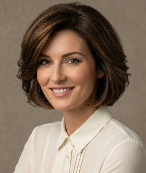 Soft bob with waves