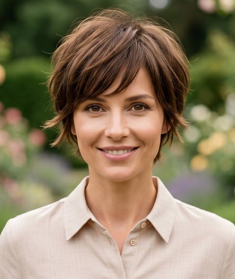Elegant short hair for spring