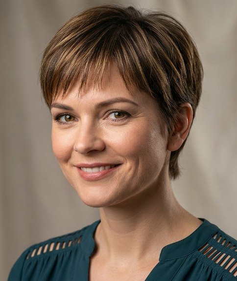 Flattering and easy to wear pixie cut