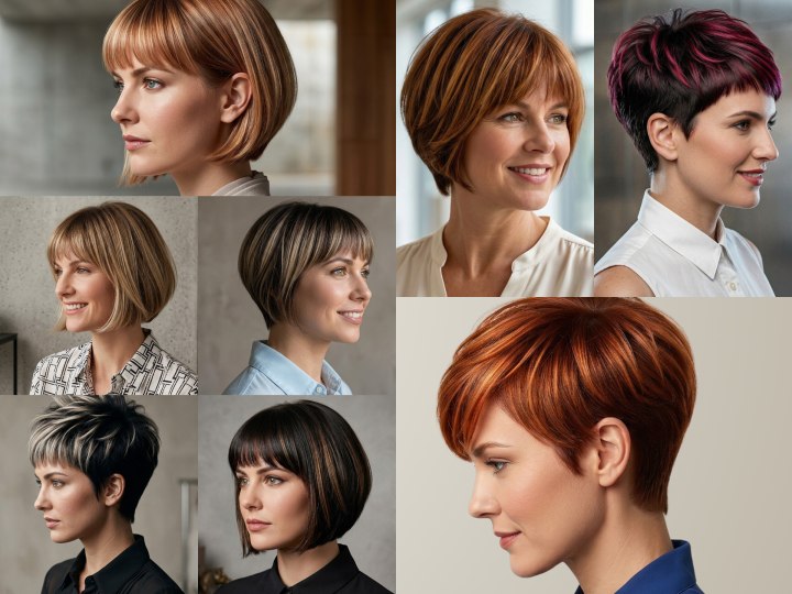 Short layered hairstyles