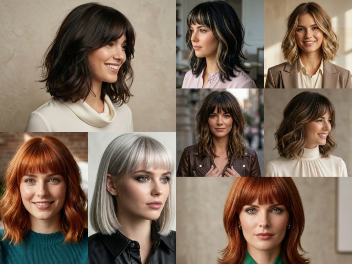 Shoulder-length hairstyles