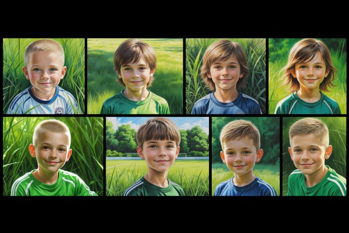 Hairstyles for little boys who love soccer