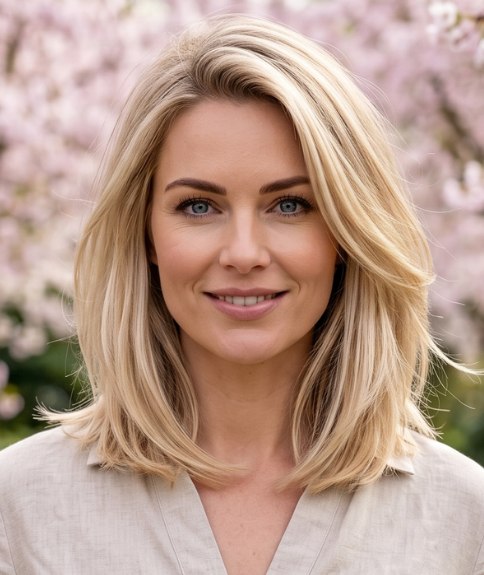 Spring hairstyle with layers and airiness