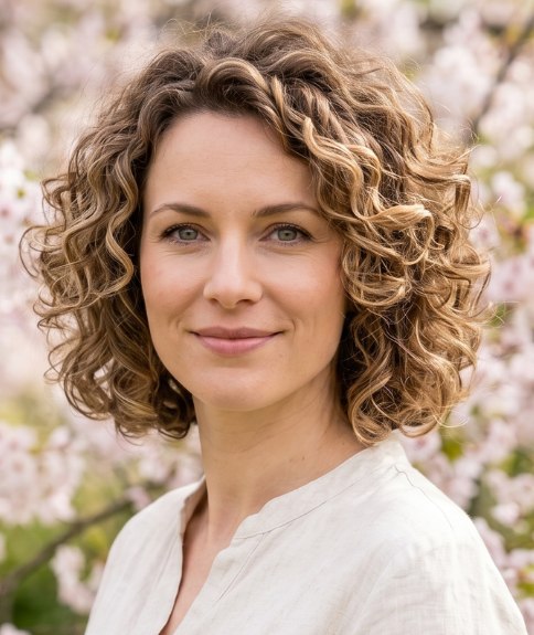 Spring cut for women with curly hair