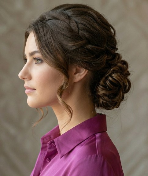 Braided updo