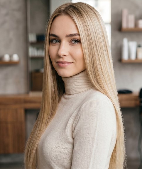 Golden hair that falls past the waist