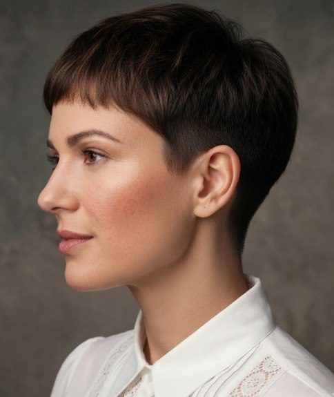 Very short and sweet hairstyle for women