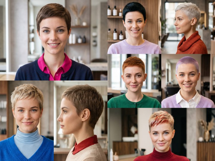 Inspiration for fun, very short hairstyles