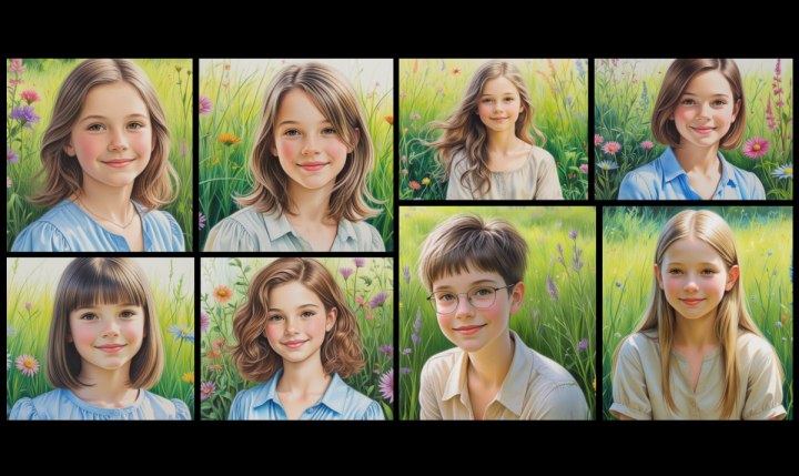 Carefree hairstyles for young girls