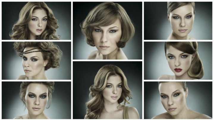 The same haircuts with different styling options
