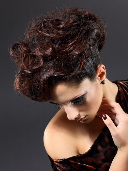 Modern updo