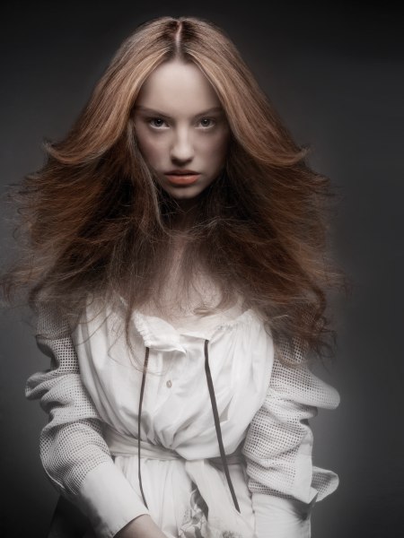 1980s-inspired big hair