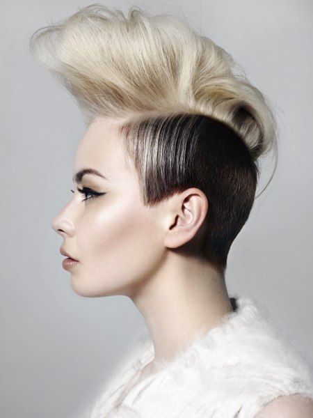 Mohawk cut hair for women