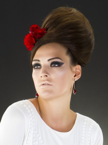 Wedding hair with a flower