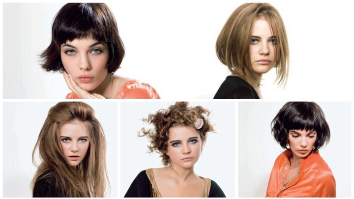 Basic haircuts with different styling