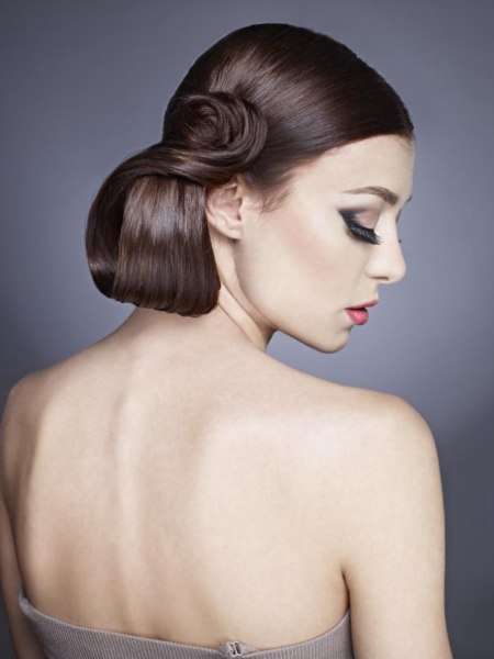 Smooth updo