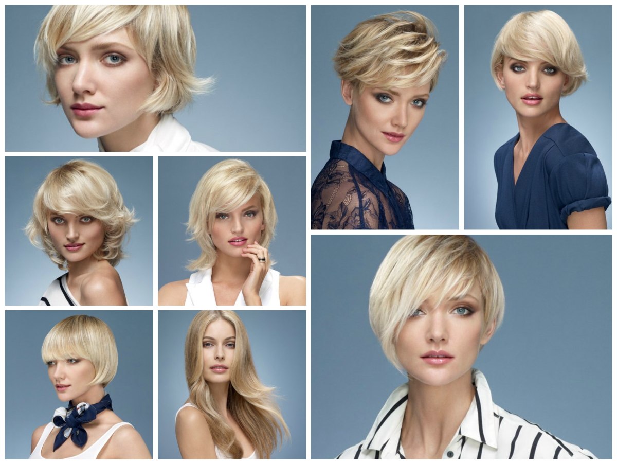 Hairstyles for long, medium long and short light blonde hair