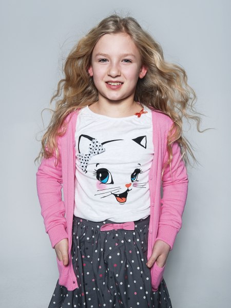 Long wavy hair for little girls