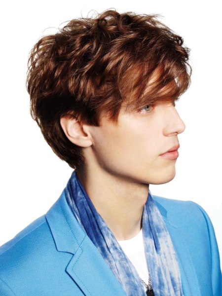 Male haircut for longer hair