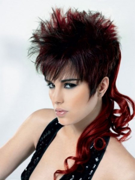 Punk hair style with extensions