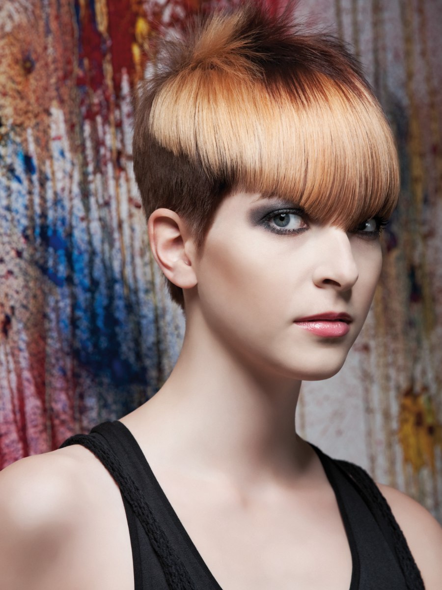 Creative combinations of cut and color for long and short ...