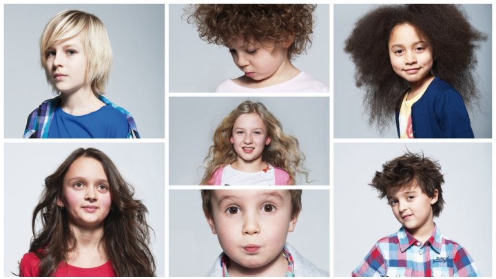 Children's hairstyles for long, curly, fuzzy and fine hair