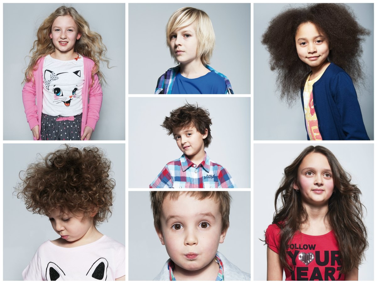Children's hairstyles for long, curly, fuzzy and fine hair