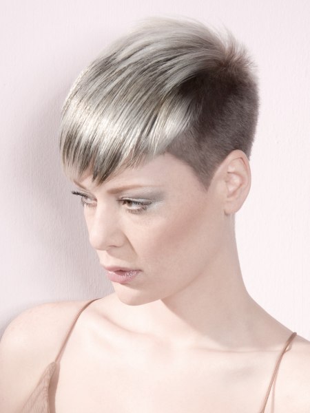 Buzz short neck and sides haircut for women