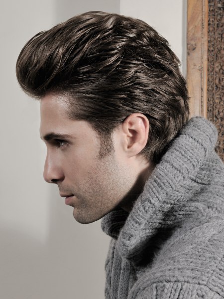 Modern men's hair cut for a James Dean look