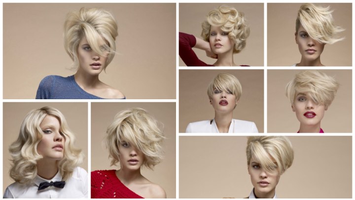 Medium-length and short hairstyles for spring and summer