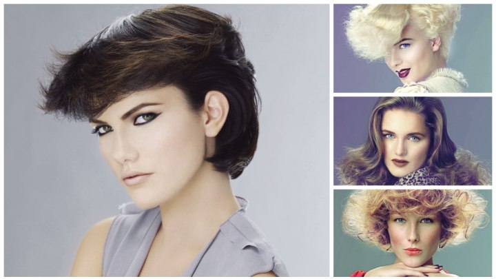 Fashion hairstyles with modern textures