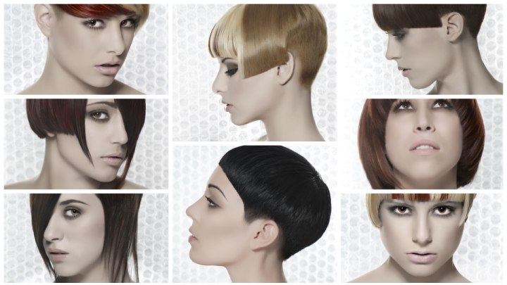 Fashionable short haircuts