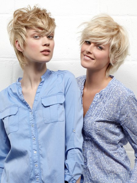 Flexible short women's haircuts to style in different ways
