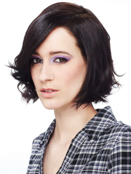 Graduated chin length bob with soft layering