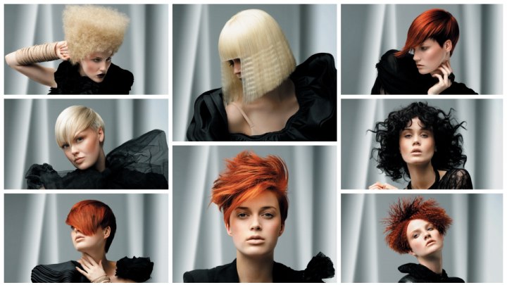 Attractive styles for short and medium-length hair