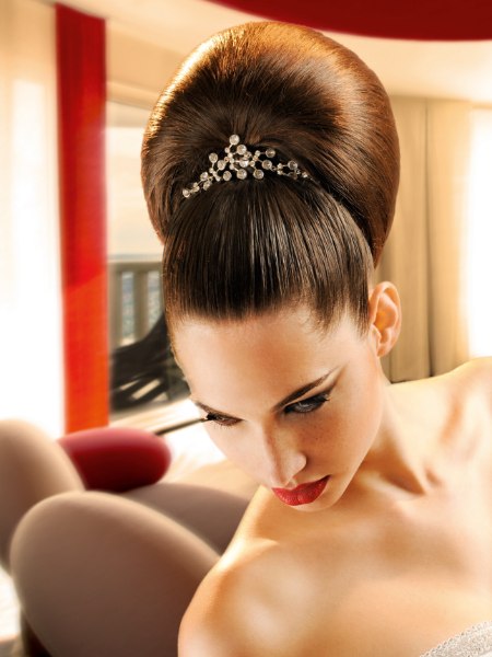 Elaborate updo with a chignon