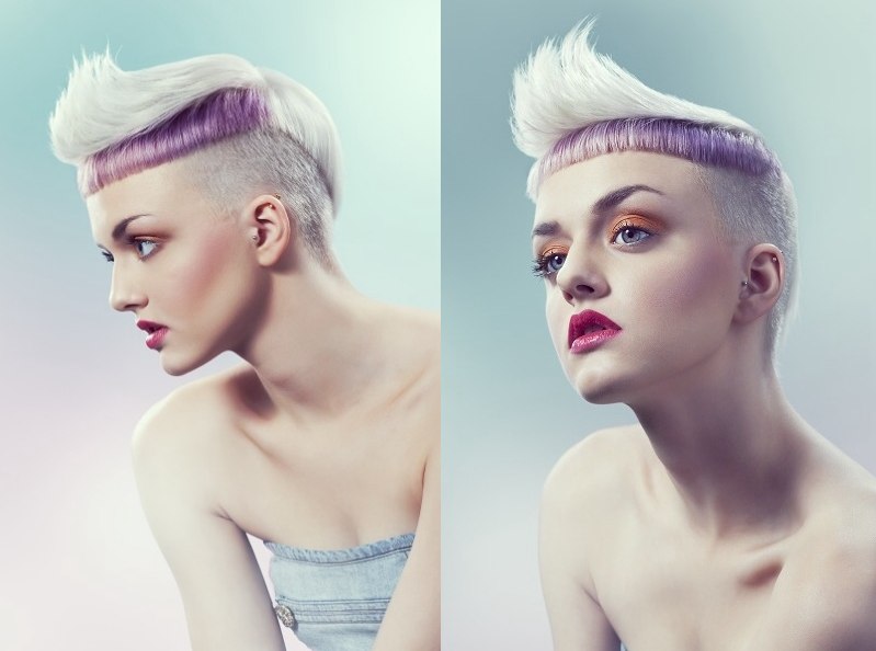 Short hair with pastel highlights - wide 10