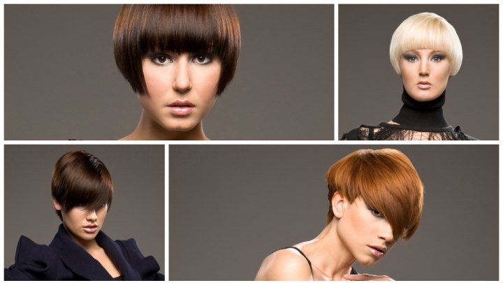 Short haircuts for sleek hair