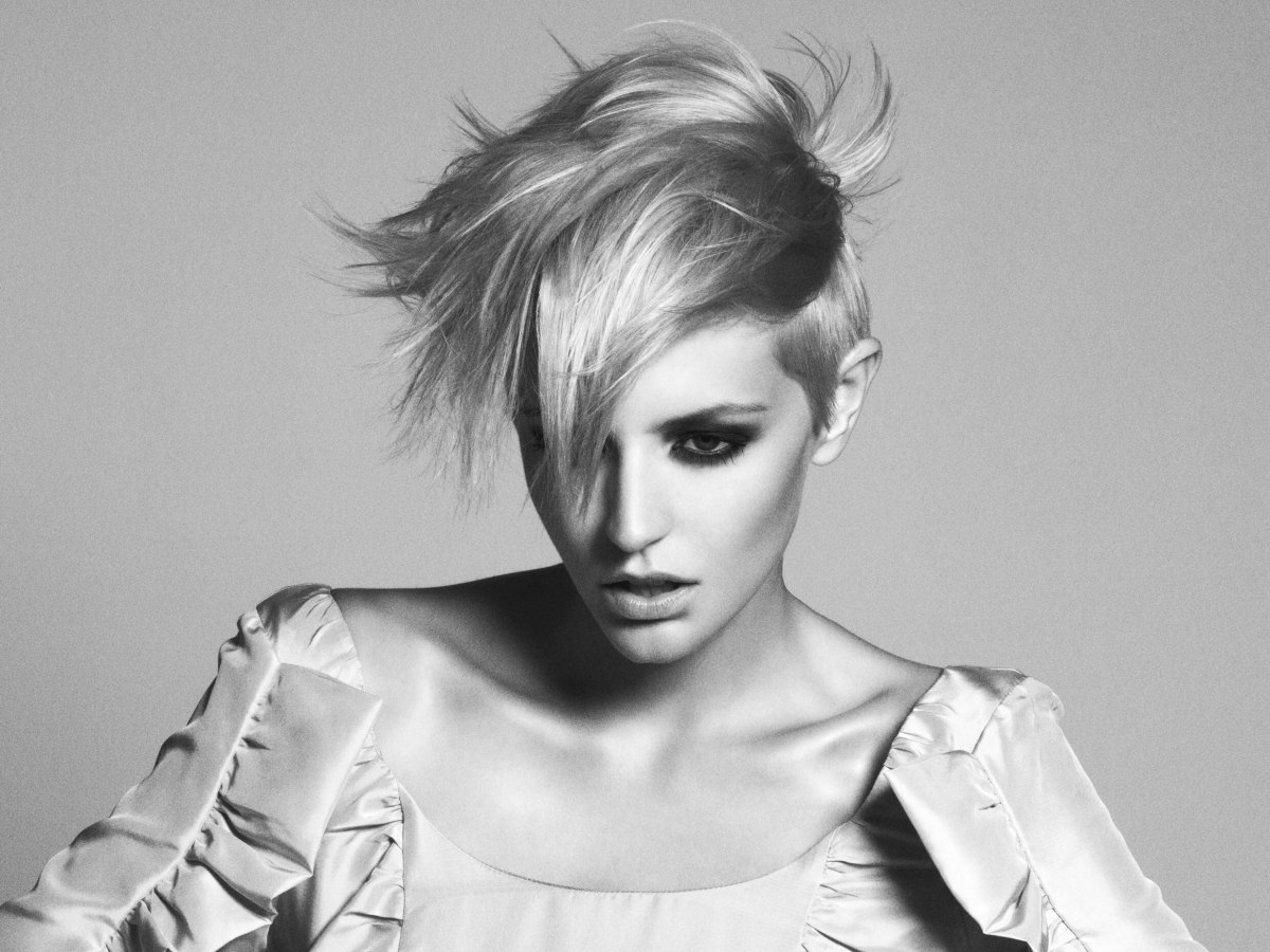Clear haircuts with high-definition lines and controlled chaos