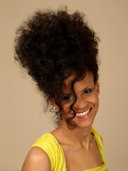 Afro up-style