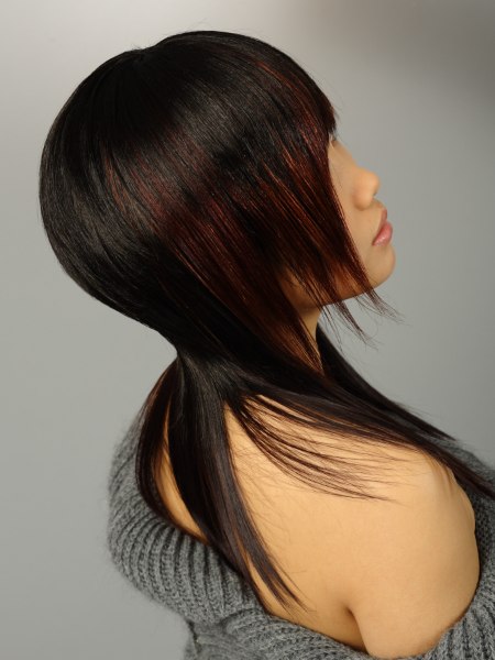 Trendy long Asian hair