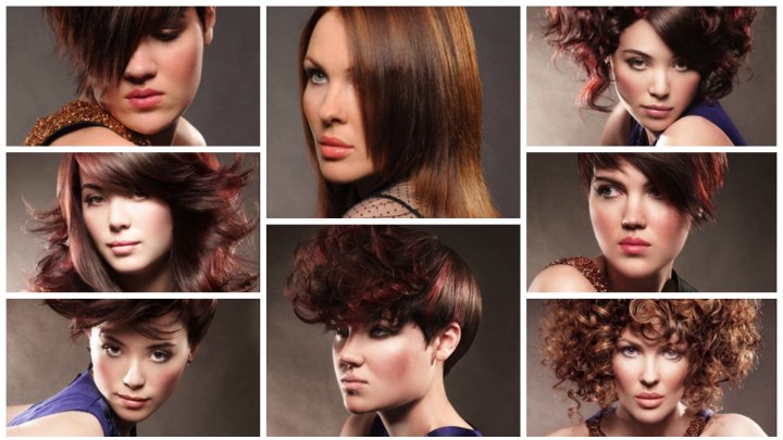 Hairstyles for chestnut color hair
